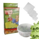 Кришки-плівки силіконові Stretch and Fresh 4шт (White) | Стрейч-кришки для посуду