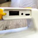 Ліхтарик ручний на сонячній батереї та аккамуляторі з USB зарядкою з функцією павербанка на 2000 mAh Червоний Red Ліхтарик ручний на сонячній батереї та аккамуляторі з USB зарядкою з функцією павербанка на 2000 mAh Червоний Red