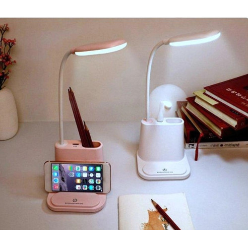 Лампа акумуляторна з виходом USB. Power Bank і підставкою для телефона, ручок, 8137
