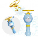 Генератор мильних бульбашок Bubble Toy баббл тієї бульбашкова машина з літаючим пропелером Блакитний
