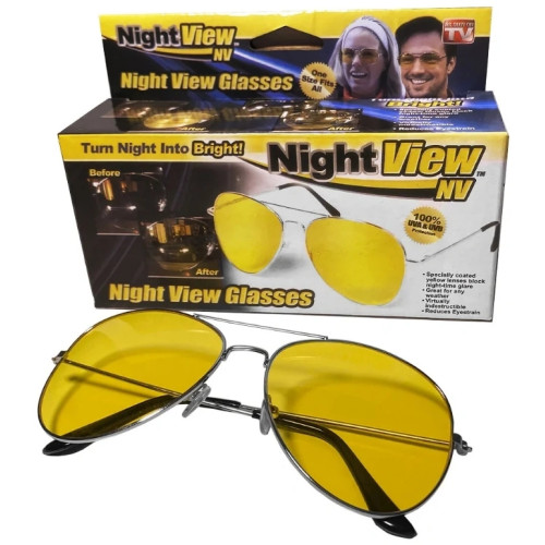 Жовті окуляри для водіїв нічного бачення Night View Glasses