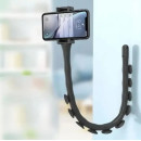 Гнучкий тримач для телефона з присосками Cute Worm Lazy Holder ЧОРНИЙ, Тримач для смартфона Гнучкий тримач для телефона з присосками Cute Worm Lazy Holder ЧОРНИЙ, Тримач для смартфона