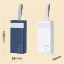 Портативний зарядний power bank remax rpp-320 повербанк на 30000 mAh з ліхтариком і функцією швидкого заряджання