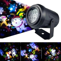Дитячий LED проектор Projection Lamp із 16 малюнками 3D мультиколор (4 слайди, кранштейн)