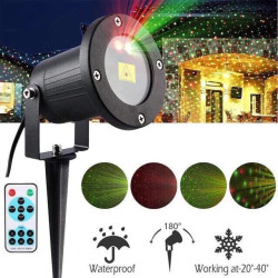 Вуличний лазерний проектор Outdoor Laser Light з металевого водонепроникного корпусу (Малюнок: крапки .