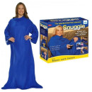 Ковдра плед з рукавами Флісовий синій 180*140 см Snuggie