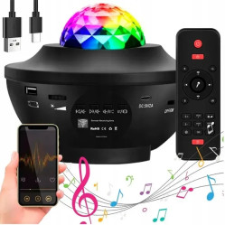 Проектор. нічник ,Bluetooth колонка - Зоряне небо (USB, Пульт)