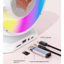 Нічник-лампа з бездротовою Bluetooth колонкою Lightshow з одним мікрофоном YS-110 (F-S)