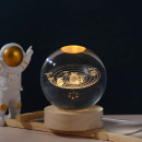 Світильник кришталева куля 3D - Сонячна система