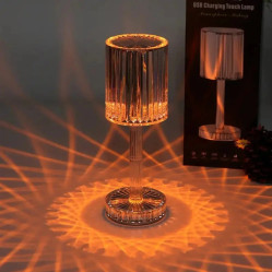 Настільна лампа-нічник Rose diamond RGB (16 кольорів) Table Lamp з пультом