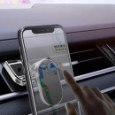 Магнітний тримач для телефону SlideHolder 360°, сріблястий