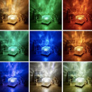 Настільна RGB лампа з ефектом водної брижі, пультом від USB / LED світильник нічник / Приліжковий світильник