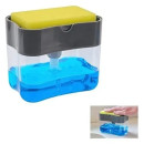 Натискний дозатор Soap Pump & Sponge Caddy для миючого засобу з підставкою для губки Натискний дозатор Soap Pump & Sponge Caddy для миючого засобу з підставкою для губки