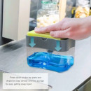 Натискний дозатор Soap Pump & Sponge Caddy для миючого засобу з підставкою для губки Натискний дозатор Soap Pump & Sponge Caddy для миючого засобу з підставкою для губки