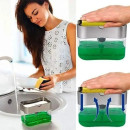 Натискний дозатор Soap Pump & Sponge Caddy для миючого засобу з підставкою для губки Натискний дозатор Soap Pump & Sponge Caddy для миючого засобу з підставкою для губки