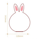 Дитячий силіконовий світильник-нічник Зайчик LED Rabbit з акумулятором 7 режимів свічення м'який на дотик Дитячий силіконовий світильник - нічник Зайчик