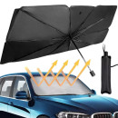 Автомобільна парасолька на лобове скло Car Umbrellas Чорна 75см*145см