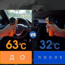 Автомобільна парасолька на лобове скло Car Umbrellas Чорна 75см*145см
