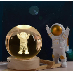 Світильник кришталева куля 3D - Астронавт