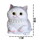 Великий Пухнастий антистрес-котик із перлами "Pinch Family" – Сірий Великий Пухнастий антистрес-котик із перлами "Pinch Family" – Сірий