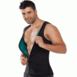 Майка чоловіча для схуднення Hot Shapers (чорна) (S, M, L, XL, 2XL, 3XL)