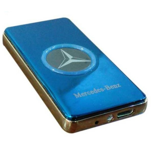 Зажигалка USB Mersedes (цвет:синий)