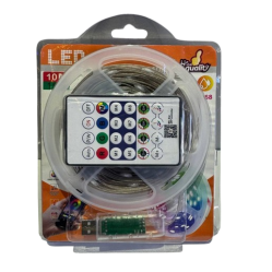 Светодиодная лента USB 10 м.   свет  RGB. Дискотека  (8 режимов)