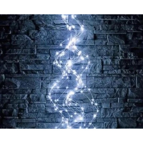 Гирлянда конский хвост 300 led. (1.5 метр) 20 нитий. Холодный свет