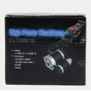 Налобний акумуляторний ліхтар High Power Headlamp T6+2T6, зум, 3 LED, 4 режими, живлення 2x18650