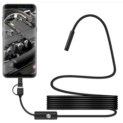 Эндоскоп Y102 HD 7 мм. з підсвіткою 3 в 1 Micro USB, Type-C і USB, 3,5 м.