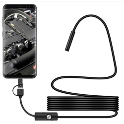 Эндоскоп Y102 HD 7 мм. з підсвіткою 3 в 1 Micro USB, Type-C і USB, 3,5 м.