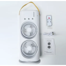 Портативний подвійний вентилятор з функцією зволоження та пультом | Double-ended Spray Fan