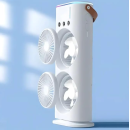 Портативний подвійний вентилятор з функцією зволоження та пультом | Double-ended Spray Fan