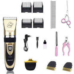 Набір для стрижки тварин SONAR SN-230 Pet Clipper Kit (машинка для стрижки, 3 насадки, гребінець, кігтерез)