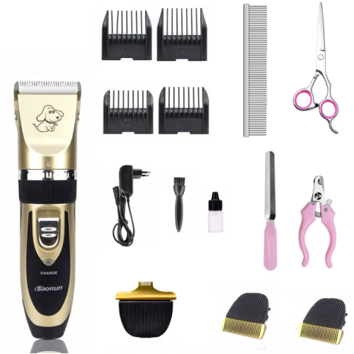 Набір для стрижки тварин SONAR SN-230 Pet Clipper Kit (машинка для стрижки, 3 насадки, гребінець, кігтерез)